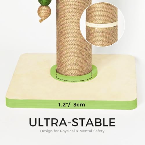 35" Tall Cat Scratching Post for Large Cats