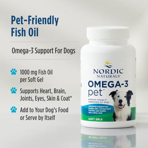 Omega 3 Fish Oil for Dogs with EPA + DHA (90 Count (Pack of 1))