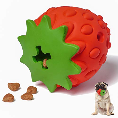 Dog Rubber Chew Toys (red strawberry)