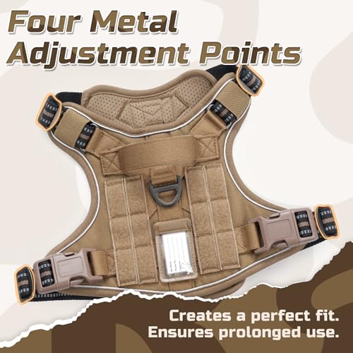Tactical Dog Harness for X (Brown / X-Large)