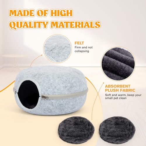 Guinea Pig Hideout 2 Pack (Light Grey & Light Grey)