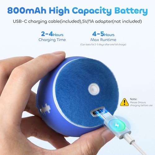 Interactive Cat Toy Ball for Indoor Cats with 3