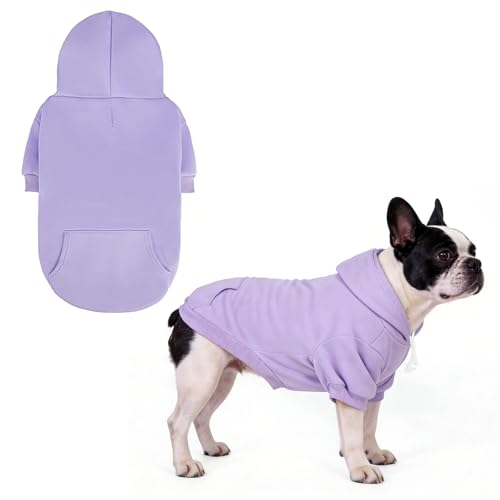 Dog Hoodie for Large Medium Small Dogs (Lavender / Small/Medium)