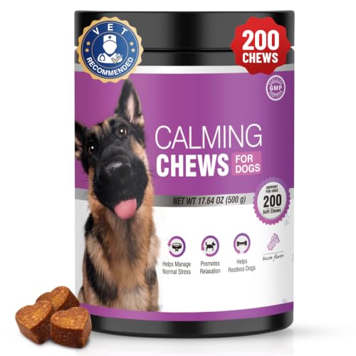 Calming Chews for Dogs 200pc Dog Calming Treat and Bites with Melatonin (200 pcs)