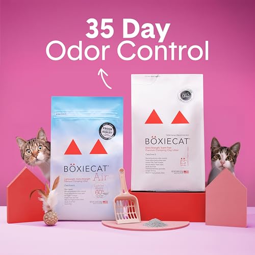 Boxie Extra Strength Lightweight Multi Cat Litter 35+ Day Odor Control (2 MONTH (11.5 LB))