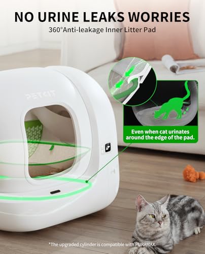 PuraMax 2 Odor Free Automatic Cat Litter Box (White)