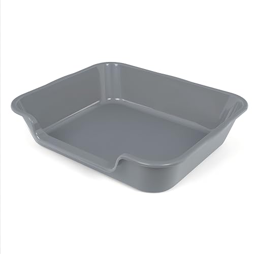 1 Pack of Extra Large Cat Litter Box (Large (Pack of 1) / Dark Gray)
