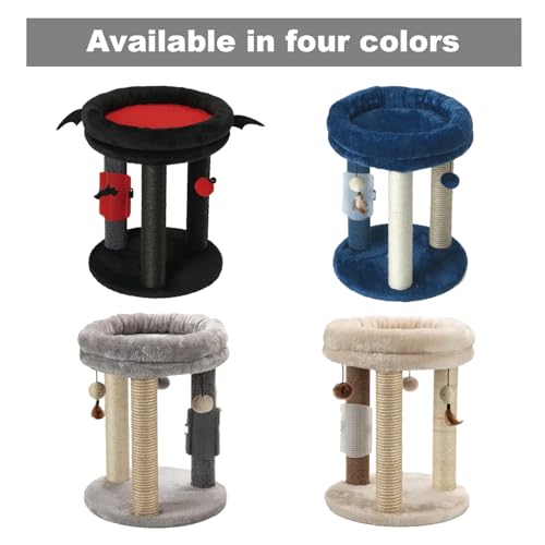 4in1 Small Cat Tree (For indoor cats and kittens / Gray)