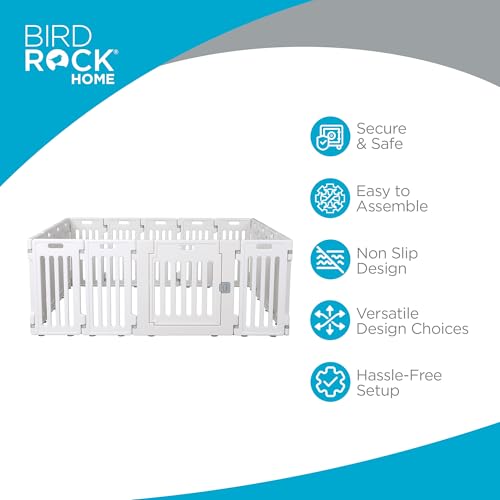 Internet’s Best Dog Playpen with Lockable Door (White / 16 Panels)