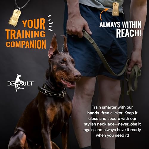 Metal Clickers for Dog Training (3 Pack / White, Gold, Black)