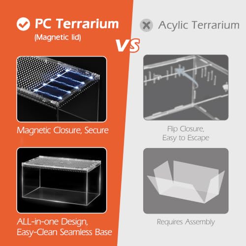 Escape Proof Tarantula Enclosure (Small(7.87*5.90*3.93inch))