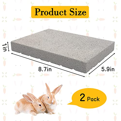 Rabbit Grinding Claw Pads Bunny Scratch Foot Pad 2Pack Natural (White 2x Large)