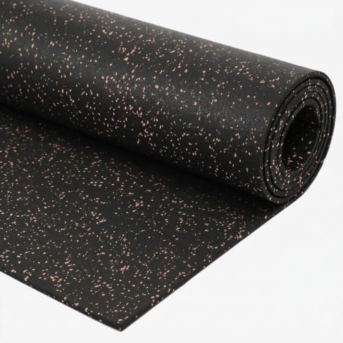 Traxxon by FlooringInc Rubber Gym Flooring Roll (Bright Red / 48"L x 36"W x 0.3"Th)