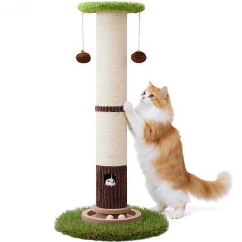 34" Tall Cat Scratching Posts (Green)