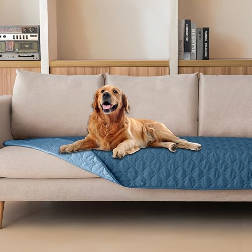Waterproof Dog Blanket (30x90 Inch (Pack of 1) / Dark Blue/Light Blue)