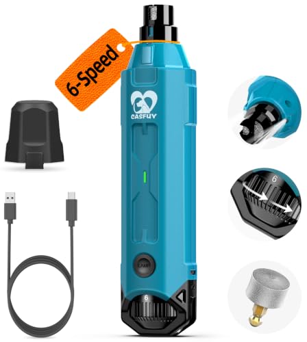 6 Speed Dog Nail Grinder (E-Bright Blue)