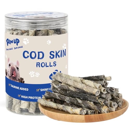 Dog Treats Cod Skin Rolls (8 Ounce (Pack of 1))