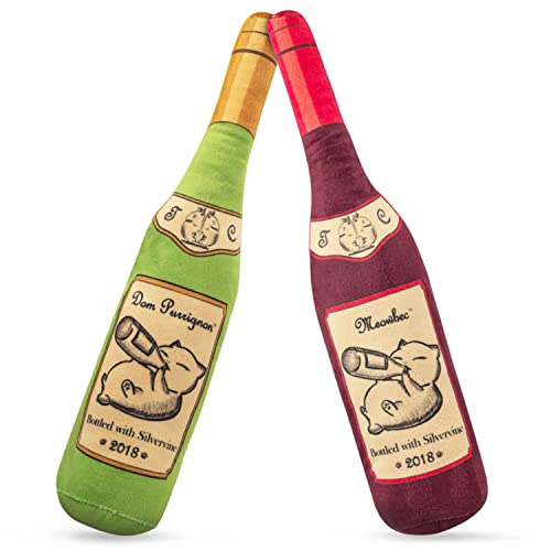 KittiLush 2 Pack Organic Silvervine Catnip Substitute Toys for Cats & Kittens