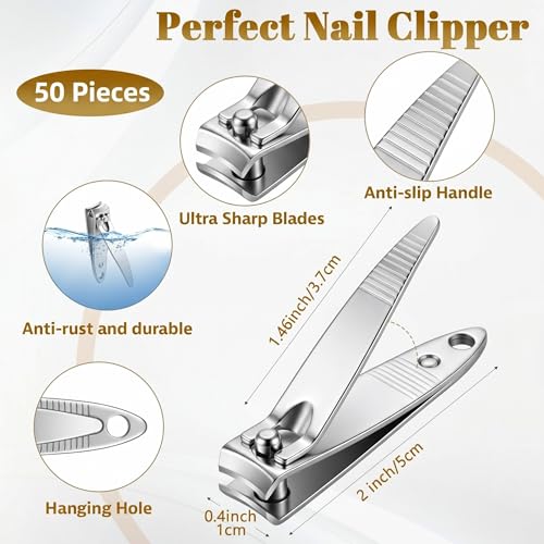 Rustproof Stainless Steel Nail Clippers Bulk (Flat Top)