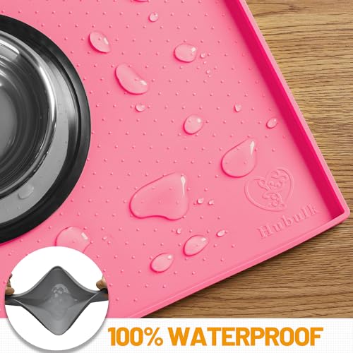 Dog Feeding Mat (Pink / 19"l X 12"w)