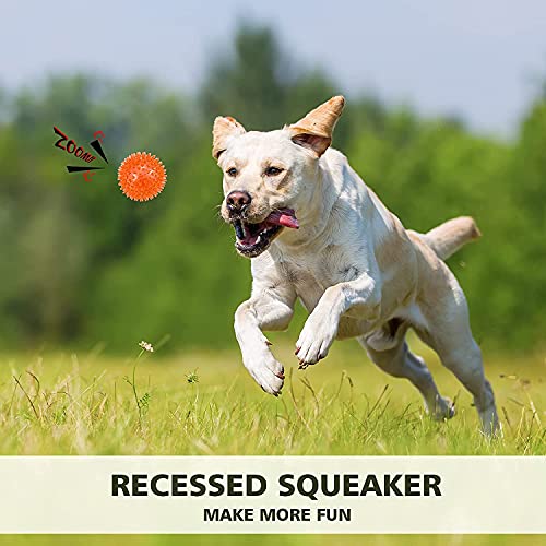 6 Pack 3.5” Squeaky Dog Toy Balls (3.5" (Medium/Large Dog) / Set of 6)