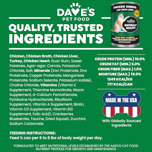 Grain Free Wet Cat Food Pate (22 Ounce (Pack of 12))