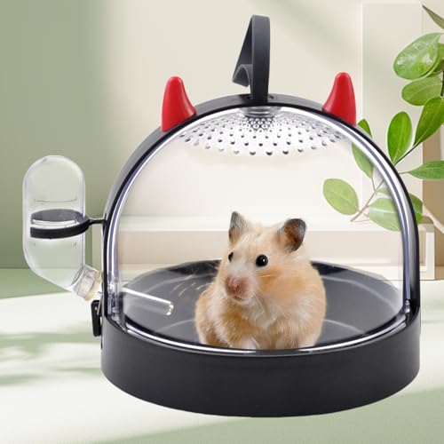 Portable Hamster Cage Travel Bag (【Black】)