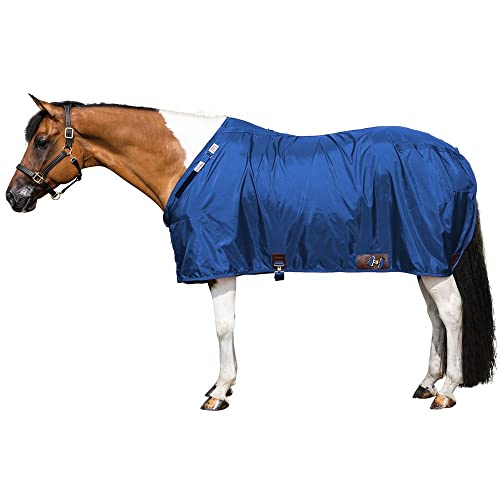 Dura Nylon Horse Stable Sheet (Horse Size 70 / V-Free | Closed Front | Legstrap / Royal)