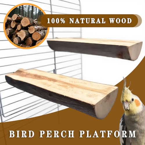 5Pcs Natural Wooden Bird Perch Set (Brown / 5PCS-A)