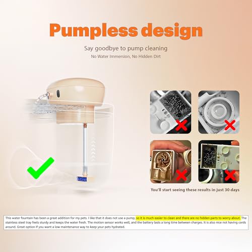 Cat Water Fountain Pumpless