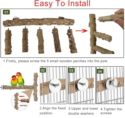 Bird Ladder Perch for Cage