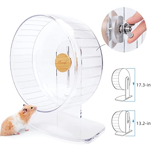 Super Silent Hamster Exercise Wheel (Extra Large / Transparent)