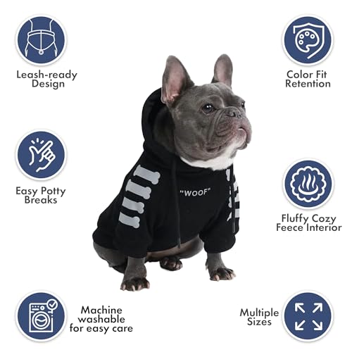 Dog Hoodie Buttery (Woof / Medium)