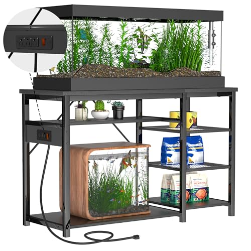 40 50 Gallon Fish Tank Stand With Power Outlets for Aquarium Stand
