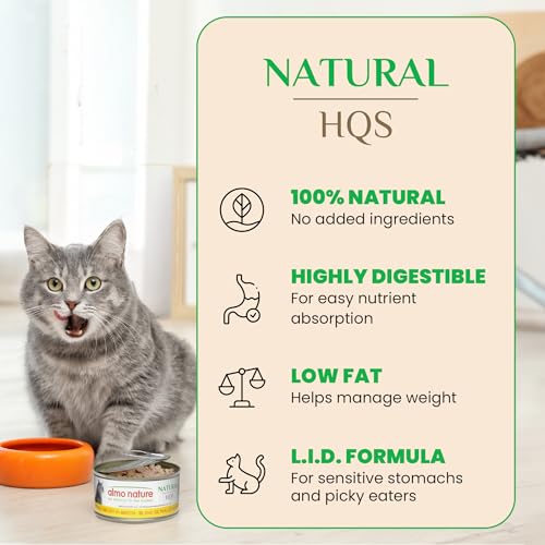 Wet Cat Food HQS Natural Rotational Diet Fish Selection & Chicken Drumstick (2.47 Ounce (Pack of 24))