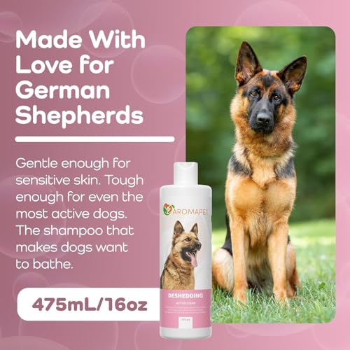 Deshedding Active Clean Dog Shampoo (German Shepherd / 16 Fluid Ounces)