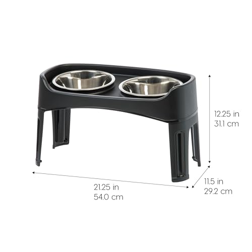 Elevated Dog Bowls (Black)