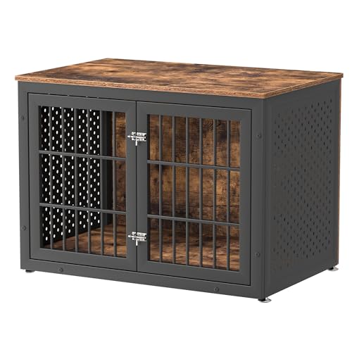 38" Heavy Duty Dog Crate Furniture for Large and Medium Dogs (38.4"L x 25.0"W x 27.6"H / Brown)