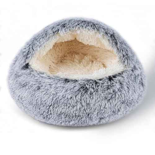 Cat Bed for Indoor Cats (Grey|bigger / 20*20inch)