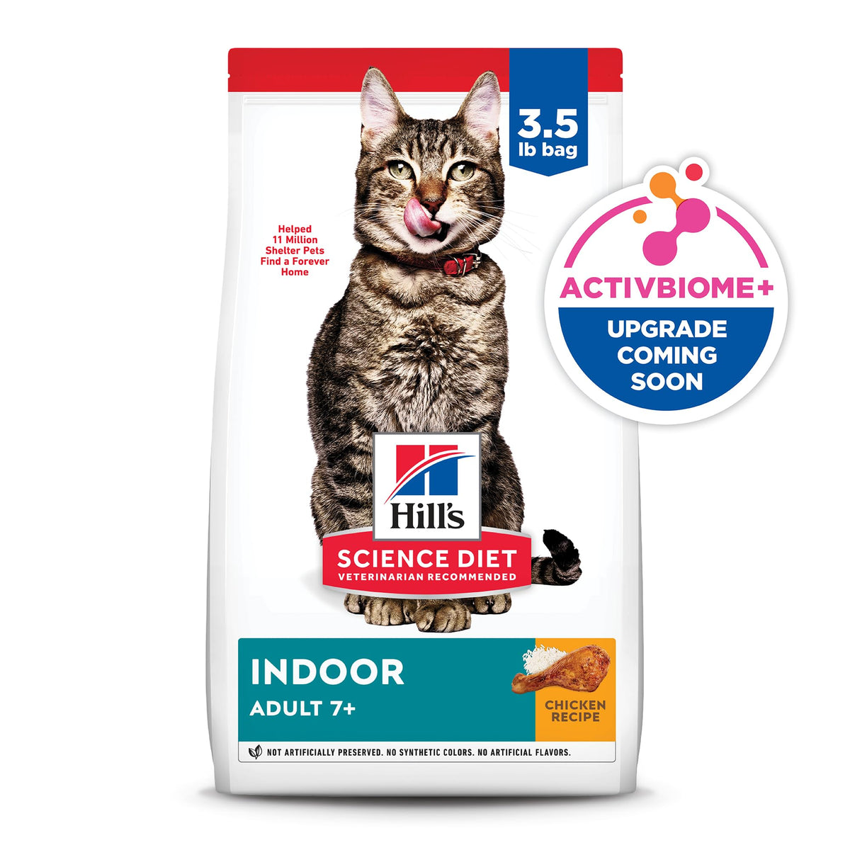 Adult 7+ Indoor Dry Cat Food (3.5 Pound (Pack of 1))