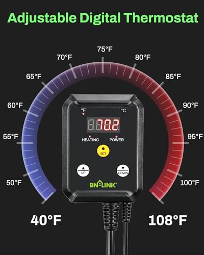 10" x 20.75" Seedling Heat Mat with Thermostat Controller Combo Set (10x20.75 Heat Mat with Thermostat)