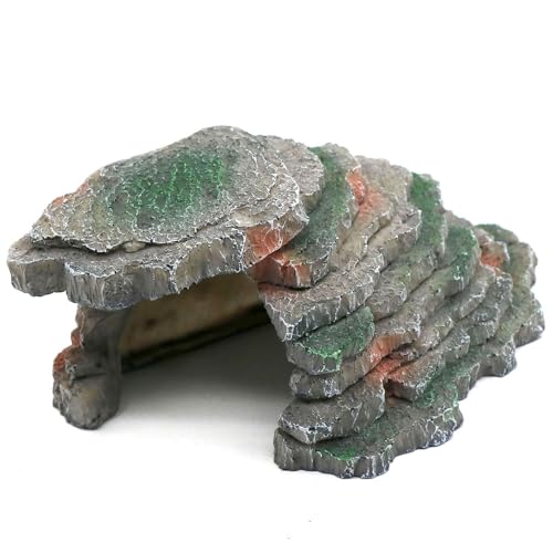 Gecko Hide Shale Scape Step Ledge (Small-B-7.3 * 4.4 * 3)