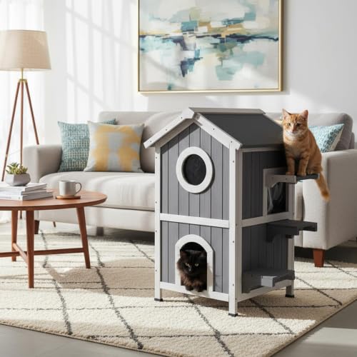 Outdoor Cat House (M Insulated Cat House)