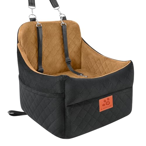 Dog Car Seat for Small (Black/Coffee)