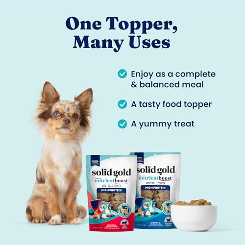 Beef Meatball Dog Food Topper & Treats (10 Ounce (Pack of 3))