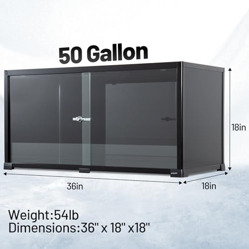 50 Gallon Reptile Tank (36"W X 18"D X 18"H (50 Gallon))