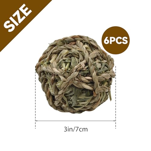 Rabbit Timothy Grass Ball 6 Pcs