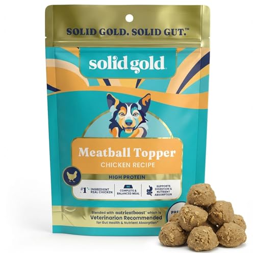 Chicken Meatball Dog Food Topper & Treats (10 Ounce (Pack of 3))