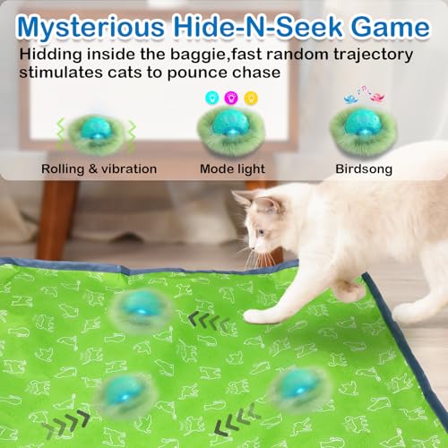 Interactive Cat Toys for Indoor Cats (green)