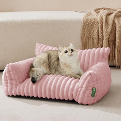 Cute Couch Bed for Pets (24.0"L x 18.0"W x 10.0"Th / Pink)